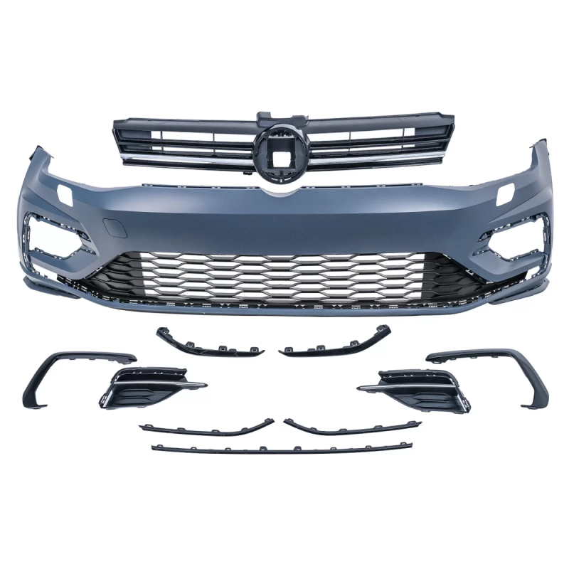 Paraurti anteriore compatibile con VW Golf 7.5 (2017-2020) R design (Cod. K-FBVWG7FRL)