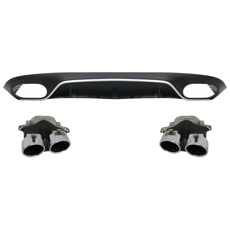 Diffusore posteriore con Terminali di scarico compatibile con Mercedes Classe E C238 A238 AMG Sport 