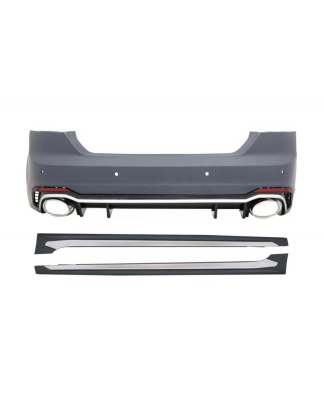 Paraurti posteriore con Minigonne laterali compatibile con Audi A5 F5 Sportback (2017-) Quattro RS5 