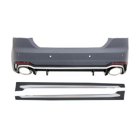 Paraurti posteriore con Minigonne laterali compatibile con Audi A5 F5 Sportback (2017-) Quattro RS5 