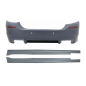 Paraurti posteriore compatibile con BMW 5 Serie F10 (2011-2017) con Minigonne laterali design M5 (Co