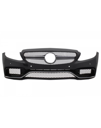 Paraurti anteriore con Diffusore and nero Tips compatibile con Mercedes C-Classe W205 S205 (2014-202
