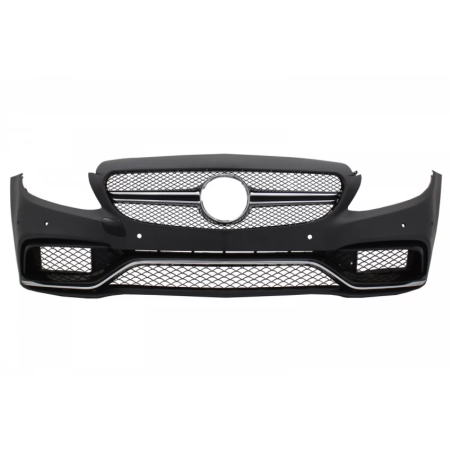 Paraurti anteriore con Diffusore and nero Tips compatibile con Mercedes C-Classe W205 S205 (2014-202