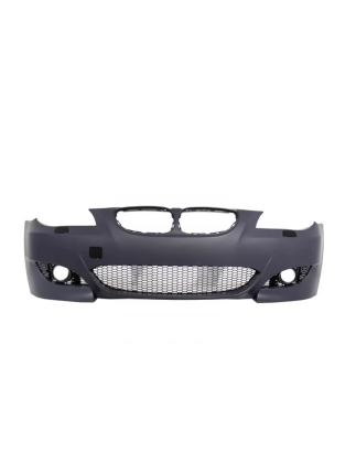 Paraurti anteriore compatibile con BMW 5 Serie E60 E61 (2003-2010) con Minigonne laterali design M5 