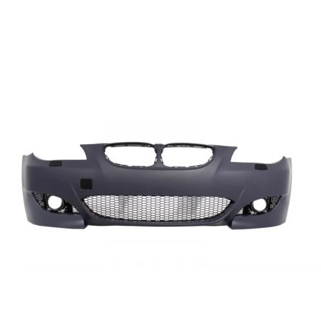 Paraurti anteriore compatibile con BMW 5 Serie E60 E61 (2003-2010) con Minigonne laterali design M5 