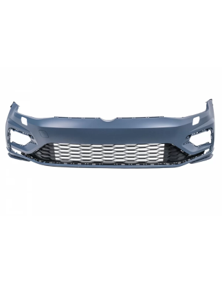 Paraurti anteriore con Central Badgeless Grille compatibile con VW Golf 7.5 (2017-2020) R GTI design