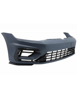 Paraurti anteriore con Central Badgeless Grille compatibile con VW Golf 7.5 (2017-2020) R GTI design