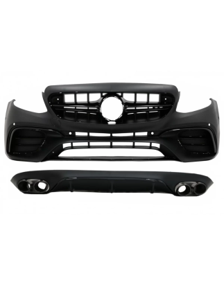 Paraurti anteriore con Diffusore and Terminali di scarico compatibile con Mercedes Classe E C238 A23