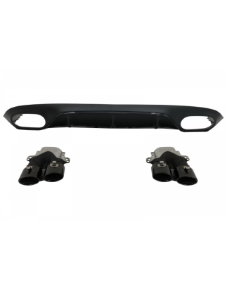 Diffusore posteriore & Terminali di scarico and Central Grille compatibile con Mercedes Classe E C23
