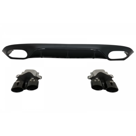 Diffusore posteriore & Terminali di scarico and Central Grille compatibile con Mercedes Classe E C23