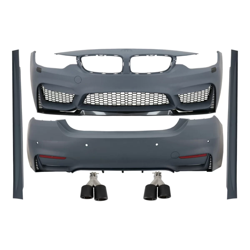 Kit carrozzeria completo compatibile con BMW 4 Serie F32 F33 Cabrio (2013-2019) con Dual Twin Termin
