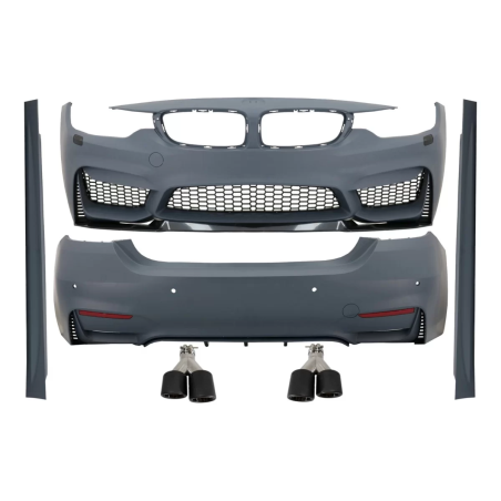 Kit carrozzeria completo compatibile con BMW 4 Serie F32 F33 Cabrio (2013-2019) con Dual Twin Termin