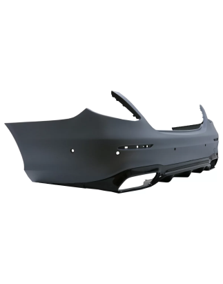 Paraurti posteriore compatibile con Mercedes Classe E W213 (2016-2019) E63 design nero Edition (Cod.