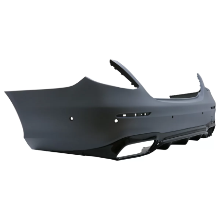 Paraurti posteriore compatibile con Mercedes Classe E W213 (2016-2019) E63 design nero Edition (Cod.