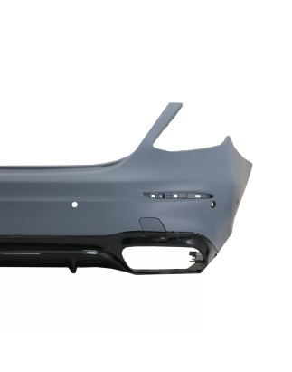 Paraurti posteriore compatibile con Mercedes Classe E W213 (2016-2019) E63 design nero Edition (Cod.