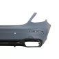 Paraurti posteriore compatibile con Mercedes Classe E W213 (2016-2019) E63 design nero Edition (Cod.