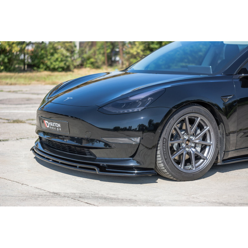 SPLITTER ANTERIORE V.2 Tesla Model 3 (Cod. M-TE-MODEL3-1-FD2R+FD2G)