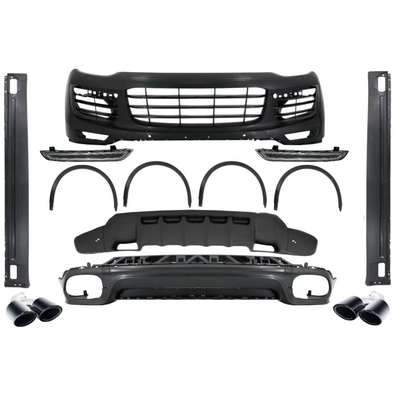 Kit carrozzeria completo compatibile con Porsche Cayenne Facelift (2014-2017) GTS design con Termina