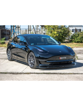 SPLITTER ANTERIORE V.2 Tesla Model 3 (Cod. M-TE-MODEL3-1-FD2R+FD2G)