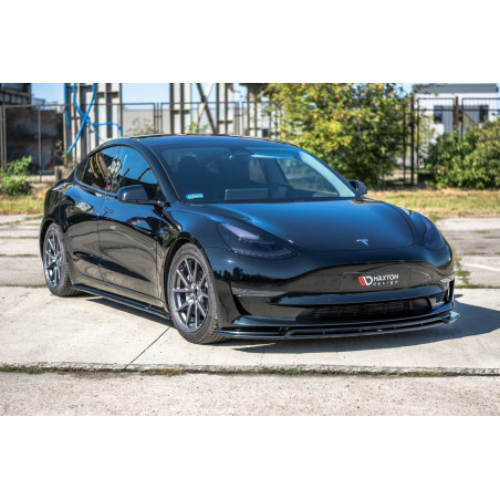 SPLITTER ANTERIORE V.2 Tesla Model 3 (Cod. M-TE-MODEL3-1-FD2R+FD2G)