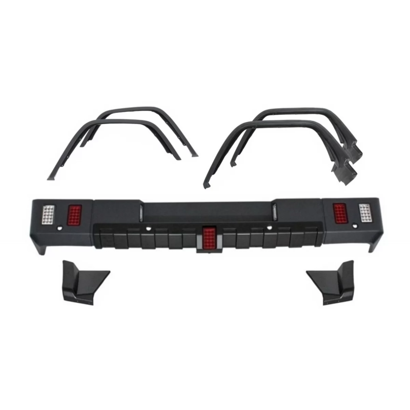 Paraurti posteriore con Allargamenti parafanghi Passaruota compatibile con Mercedes G-Classe W463 (1