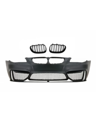 Paraurti anteriore con Griglie centrali a doppio rene compatibile con BMW 5 Serie E60 Berlina E61 To