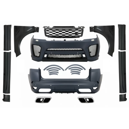 Kit carrozzeria completo compatibile con Range Rover Sport L494 (2013-2017) Conversion to 2019 SVR d