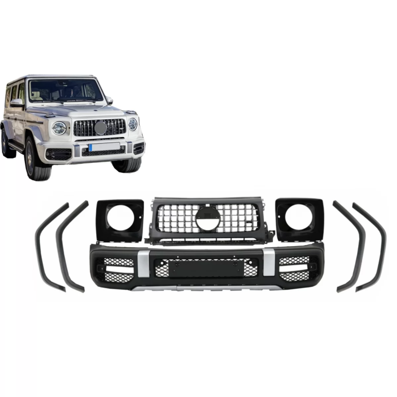 Paraurti anteriore compatibile con Mercedes G-Classe W463 / W464 (2018-in poi) G63 design (Cod. K-FB