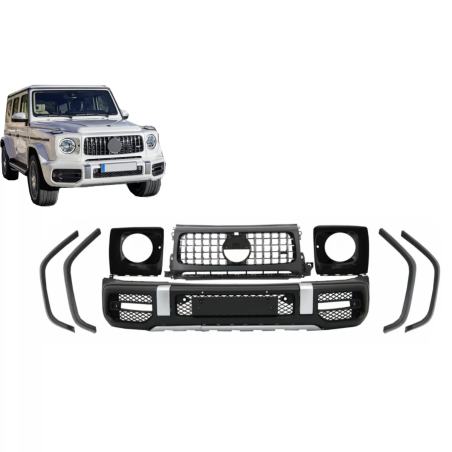 Paraurti anteriore compatibile con Mercedes G-Classe W463 / W464 (2018-in poi) G63 design (Cod. K-FB