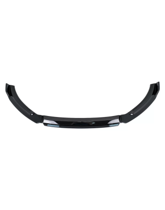 Paraurti anteriore Lip Extension Spoiler compatibile con VW Polo AW MK6 (2018-in poi) Glossy nero (C