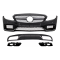 Paraurti anteriore & Diffusore con Terminali di scarico compatibile con Mercedes C-Classe W205 S205 