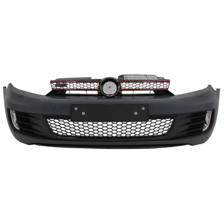 Paraurti anteriore con Lip Extension Spoiler nero lucido compatibile con VW Golf VI Golf 6 (2008-201
