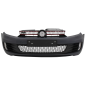 Paraurti anteriore con Lip Extension Spoiler nero lucido compatibile con VW Golf VI Golf 6 (2008-201