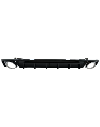 Paraurti posteriore Spoiler Diffusore and Terminali di scarico compatibile con Audi A6 C8 4K Avant B