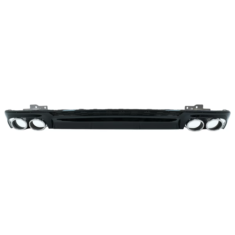 Paraurti posteriore Spoiler Diffusore con Terminali di scarico compatibile con Audi A6 C8 4K Avant B