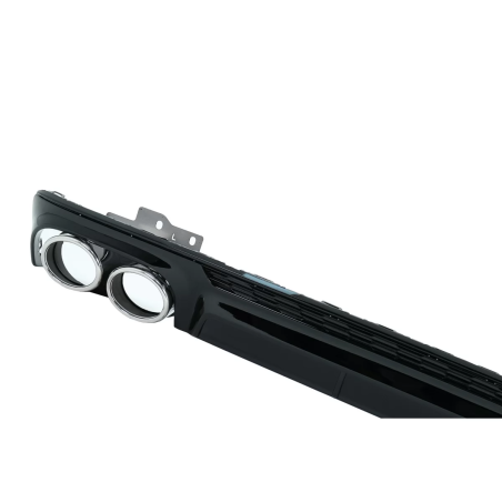 Paraurti posteriore Spoiler Diffusore con Terminali di scarico compatibile con Audi A6 C8 4K Avant B