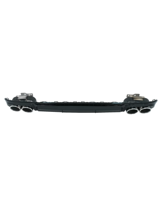 Paraurti posteriore Spoiler Diffusore con Terminali di scarico compatibile con Audi A6 C8 4K Avant B