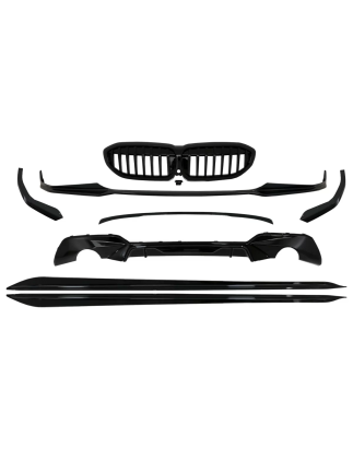 Kit carrozzeria completo Extensions compatibile con BMW 3 Serie G20 Berlina (2018-2022) M design ner
