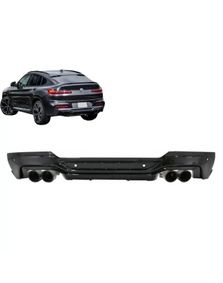 Spoiler diffusore sottoparaurti posteriore Double Outlet con Terminali di scarico compatibile con BM