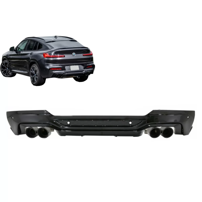 Spoiler diffusore sottoparaurti posteriore Double Outlet con Terminali di scarico compatibile con BM