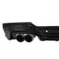 Spoiler diffusore sottoparaurti posteriore Double Outlet con Terminali di scarico compatibile con BM