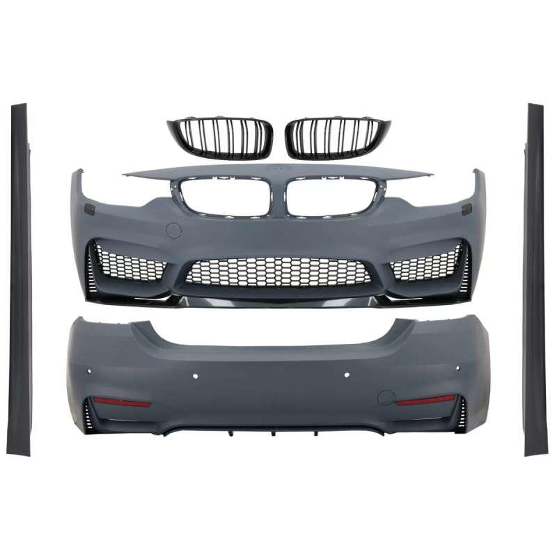 Kit carrozzeria con Central Grilles compatibile con BMW 4 Serie F36 Gran (2013-03.2019) M4 look (Cod