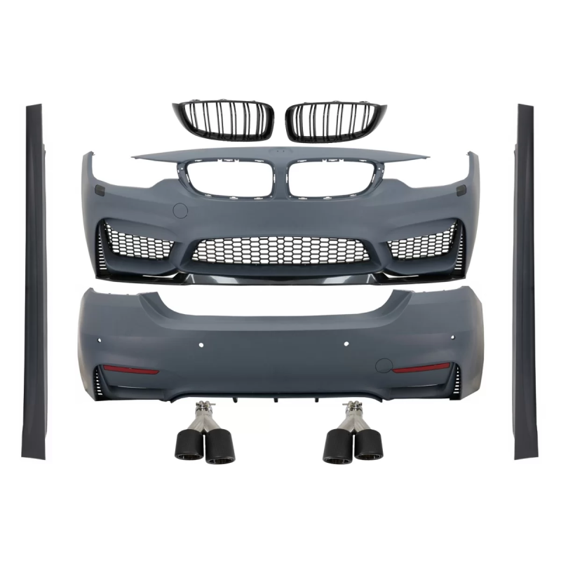 Kit carrozzeria compatibile con BMW 4 Serie F36 Gran (2013-03.2019) M4 look con Grilles and Terminal