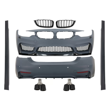 Kit carrozzeria compatibile con BMW 4 Serie F36 Gran (2013-03.2019) M4 look con Grilles and Terminal