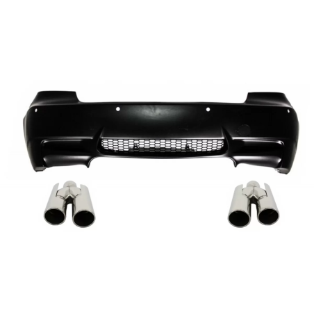 Paraurti posteriore compatibile con BMW 3 Serie E92 E93 (2006-2010) con Terminali di scarico design 