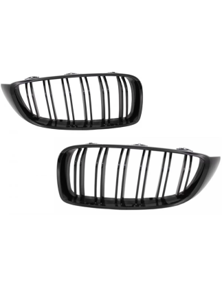 Paraurti anteriore con Grilles compatibile con BMW 4 Serie F32 F33 Convertible F36 Gran (2013-2017) 