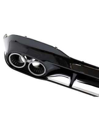 Diffusore posteriore and cromato Terminali di scarico compatibile con Mercedes CLA X118 Shooting Bra