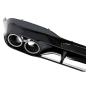 Diffusore posteriore and cromato Terminali di scarico compatibile con Mercedes CLA X118 Shooting Bra