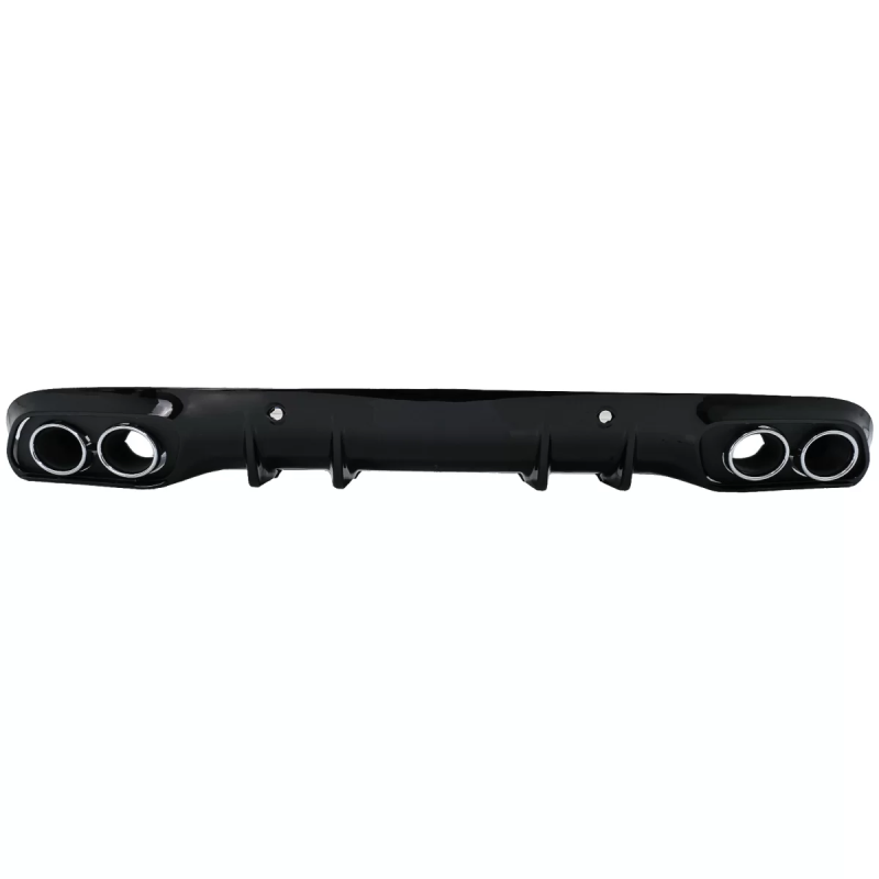 Paraurti posteriore Spoiler Diffusore Double Outlet con Terminali di scarico compatibile con Mercede