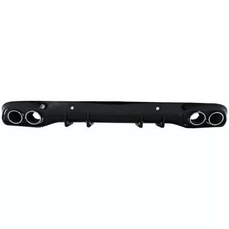 Paraurti posteriore Spoiler Diffusore Double Outlet con Terminali di scarico compatibile con Mercede